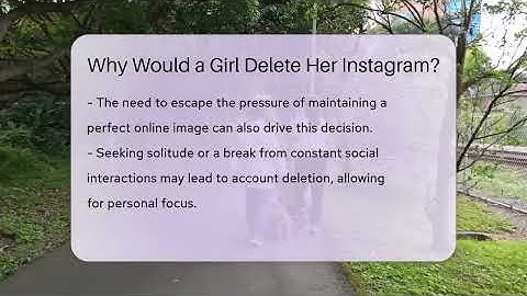 Why Would a Girl Delete Her Instagram? - Everyday-Networking