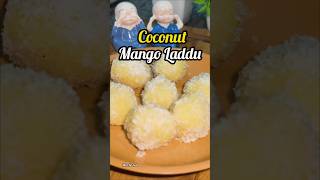 Coconut Mango Laddu || Delicious Mango Dessert Recipe With 3 Ingredients...#shorts #trending #mango