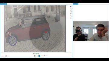 Eyetracking in Sensics zSight HMD observed with Webcam