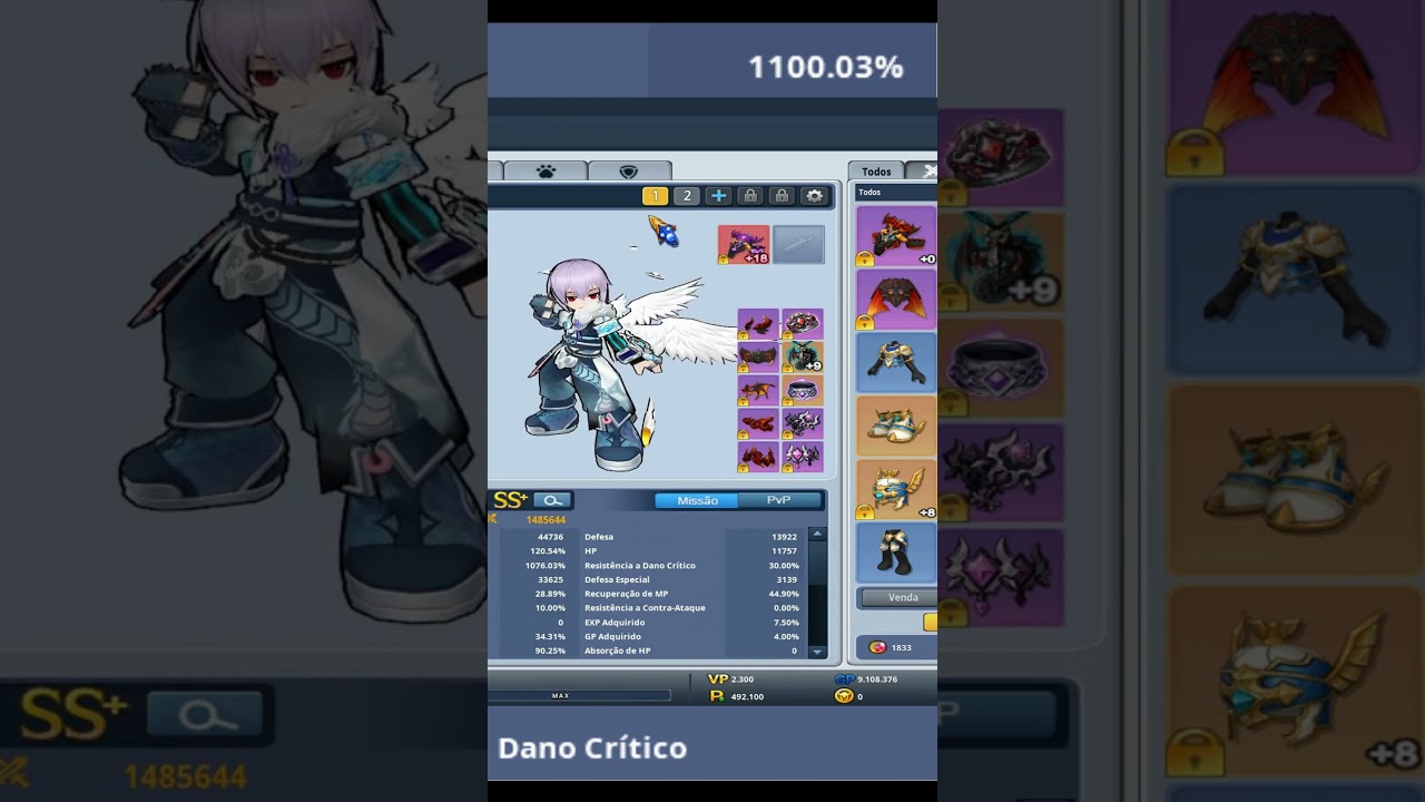 1100% CRITICAL DMG AND 2 FURY ASIN 