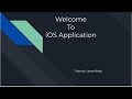 iOS Application Development Demo class