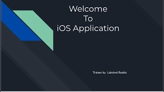 iOS Application Development Demo class