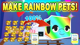 Day 1 of getting all rainbow pets in Pet Sim X
