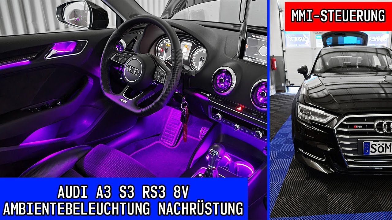 Audi A3 8V Türbeleuchtung SPORT LED-​Einstiegsbeleuchtung Nachrüstpaket