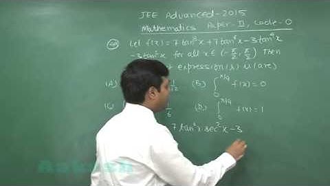 JEE-Advanced 2015 Paper-2 Solution-Maths Video [Q. 47-50] By Aakash