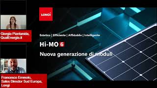 Moduli fotovoltaici, tecnologie, prezzi e previsioni di mercato con Francesco Emmolo di Longi