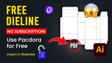 How to Use Pacdora for FREE | No Subscription Dieline Export to Adobe Illustrator #design