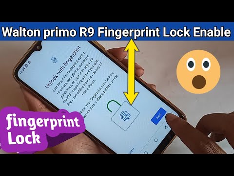 walton primo R9 Fingerprint lock enable
