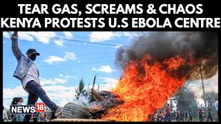Chaos In Kenya As Protesters Clash With Police Over Controversial U.S Ebola Quarantine Centre | N18G screenshot 5