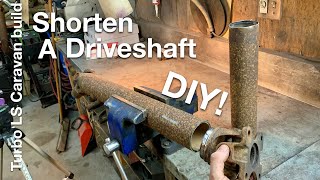 How to shorten a driveshaft for absolutely FREE! (And easy with only an angle grinder and welder)