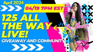 125 All the Way LIVE! Giveaway and Community screenshot 4