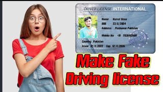 How to make fake driving license/Make fake driving license #Fakedrivinglicense #mixinformation screenshot 2