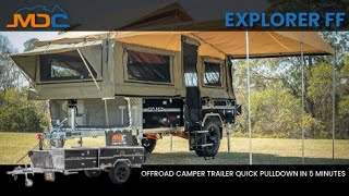 Quick Pack down: MDC EXPLORER FF Camper Trailer