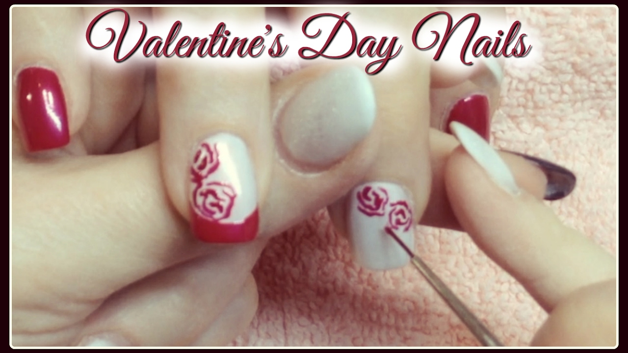 🌹Simple Roses Valentine's Day Nail Art by The Meticulous Manicurist🌹