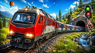 Train Simulator Game | Mountain Route Train Driving Gameplay screenshot 2