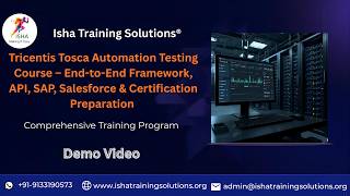 Tosca – Scriptless Automation Demo video on 20th May 2026. +91- 9133190573 to enroll.