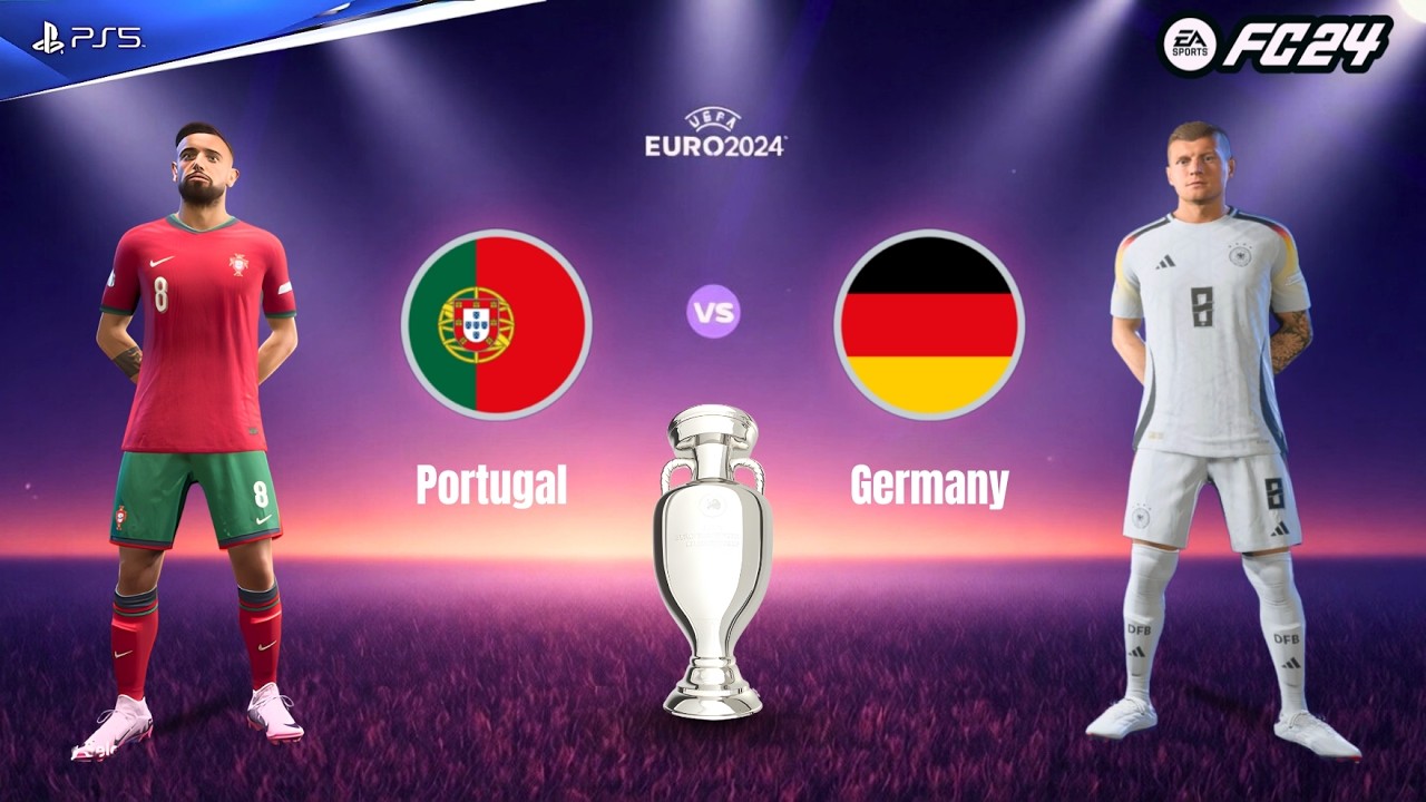 FC 24 | PORTUGAL vs Germany | Bruno Fernandes vs Toni Kroos | EURO 2024 Gameplay (5-1) #fc24