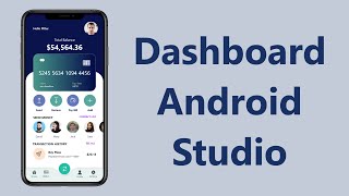 ✅ Android UI Design Mobile dashboard UI Tutorial | android projects