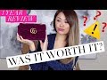 GUCCI MARMONT BAG - 1 YEAR WEAR & TEAR REVIEW + WHAT FITS INSIDE