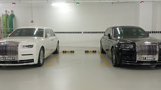 Double Rolls Royce Phantom Extended in carpark!