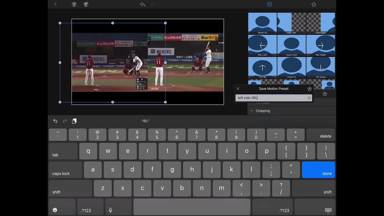 LumaFusion iOS Split Screen (initially not as fast as iMovie’s), but preset speeds up the process.