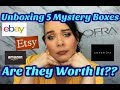 Are Mystery Boxes Worth It?// Unboxing Ebay, Ofra Cosmetics, Cover Fx, Paparazzi Mystery Boxes