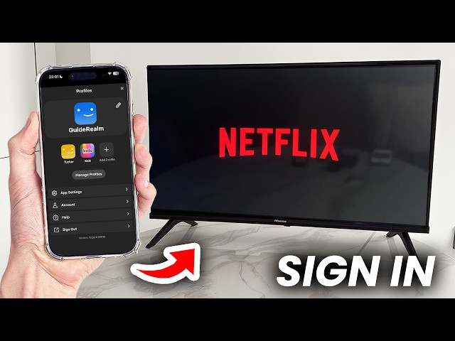 Sign In To Netflix Using Phone On Hisense VIDAA TV - Step By Step