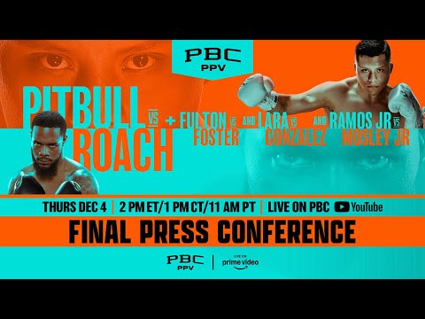 Pitbull Vs. Roach Final Press Conference Live Stream