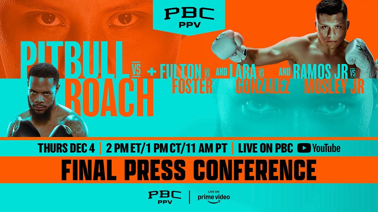 Pitbull vs. Roach FINAL PRESS CONFERENCE LIVE STREAM