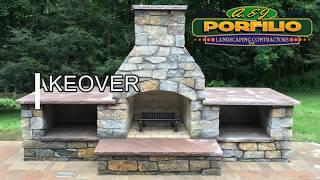 Backyard Make-Over - How we build a Fireplace, Outdoor Kitchen, Patio, Steps and More