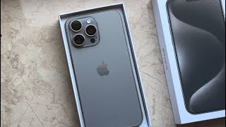 Unboxing iPhone 15pro max 512gb Natural Titanium ♡|Accessors,Camera Test ✔✰