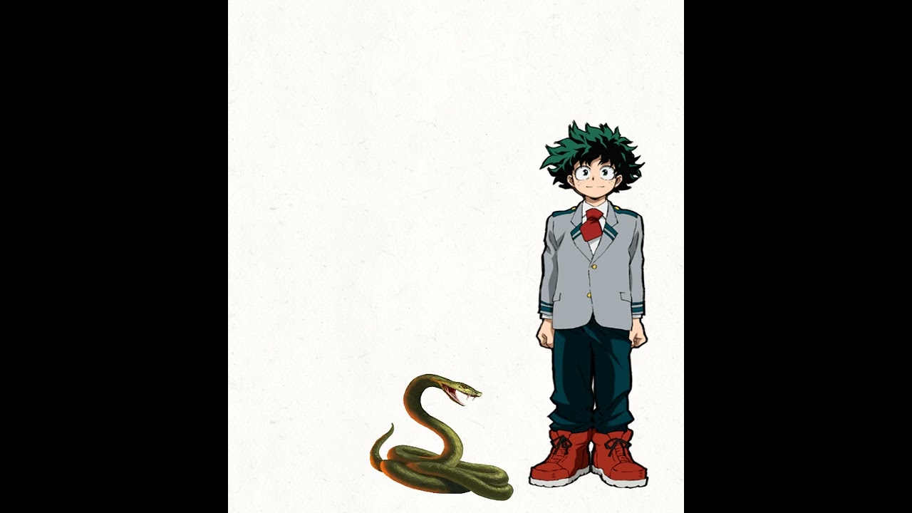 Picadura de la cobra gay con Bakugou y Deku