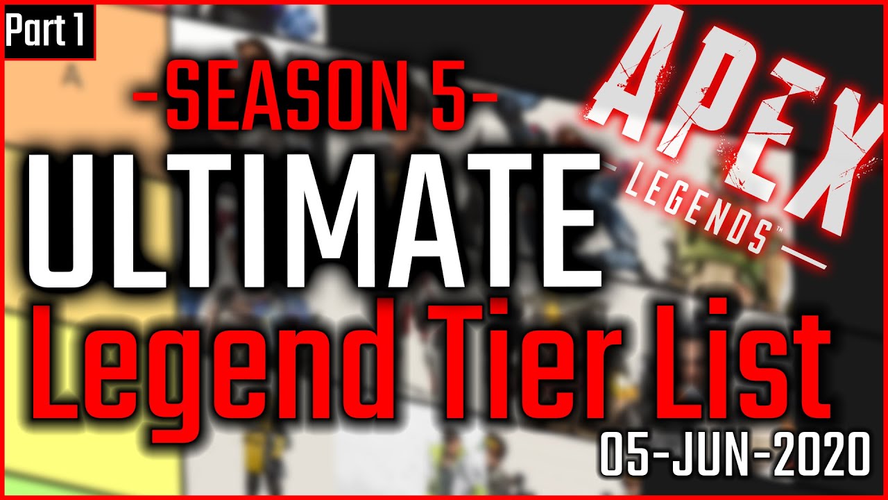 Apex LEGEND TIER LIST | Ranked and Competitive | June 2020