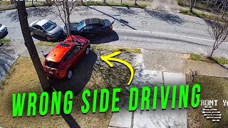 Driver Driving Down the Wrong Side of the Street Hit Two Cars
