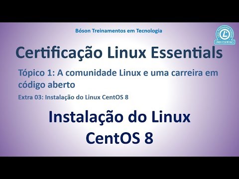 Certificação LPI Essentials - Instalação do Linux CentOS 8