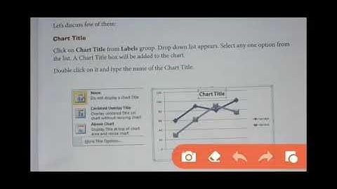 Class 7 Computer // Creating Chart on M S Excel (Part 3)