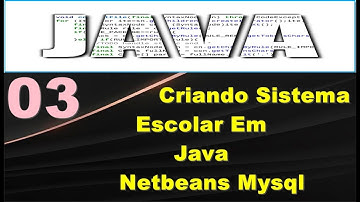 Cursos de programação - criando sistema escolar em java netbeans mysql  passo a passo - 03