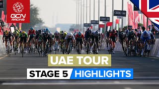 Sprint Finish Chaos! | UAE Tour 2023 Highlights - Stage 5