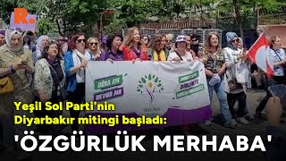 Yeşil Sol Parti'nin Diyarbakır mitingi başladı: 'Özgürlük merhaba' Resimi