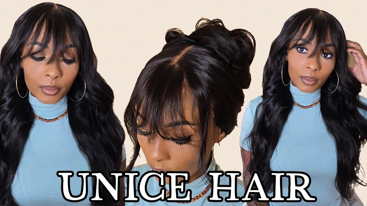 I Got It From Amazon! Beginner Friendly And Affordable Curtain Bang Wig ft Unice Hair