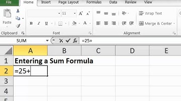 Entering a Sum Formula Using the Keyboard BC116a 2010 Wk4 Rd2 Vid Byte