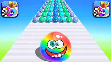 Play Tiktok Mobile Game Video Ball Run 2048, AZ Run Top Gameplay Walkthrough iOS,Android All Levels