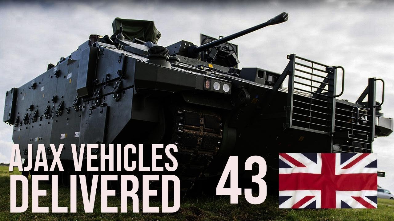 Ajax vehicles delivered with armour and weapon upgrades to the British Army