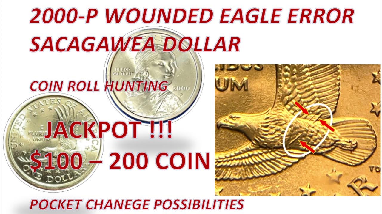 2000 P Wounded or Speared Eagle Sacagawea Gold Dollar Coin worth 100