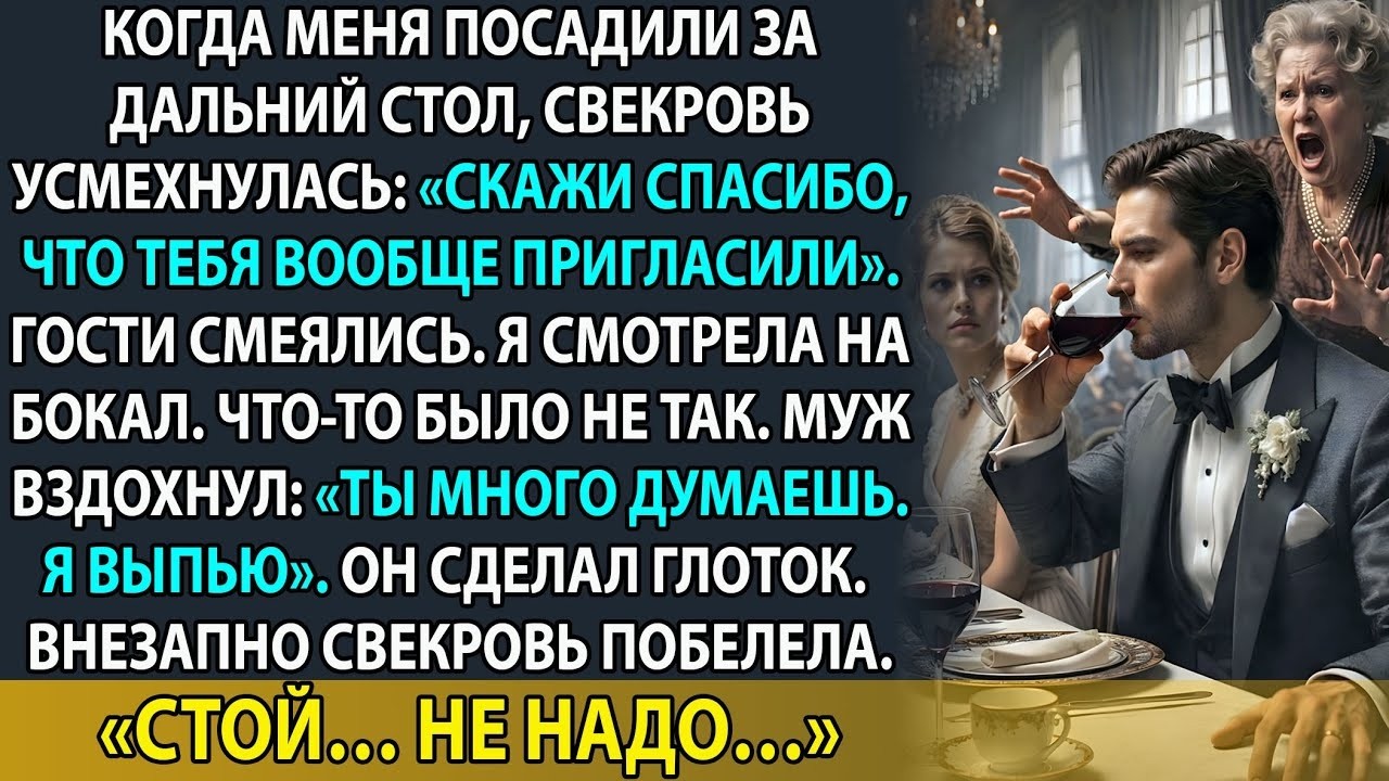 Свекровь побледнела и закричала «НЕ ПЕЙ!», когда увидела бокал в руках сына