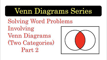 VENN03 Solving Word Problems Using Venn Diagrams (2 Categories) Part 2