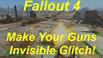 Fallout 4 Make Your Guns Invisible Glitch! Invisible Weapons Exploit! (Fallout 4 Glitches)