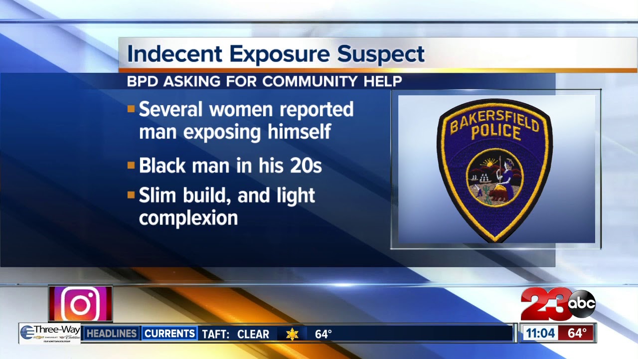 Bakersfield searching for indecent exposure suspect - YouTube