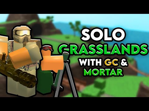 Solo Grasslands with Mortar and Golden Commando - Roblox Tower Battles