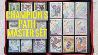 Pokemon Champion's Path Complete Master Set - 134 Cards - Shiny Charizard V & Rainbow Charizard VMAX